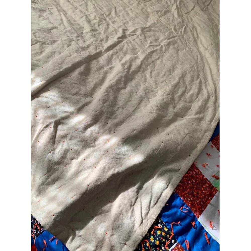 70’s Nine Square Nubby Quilt
